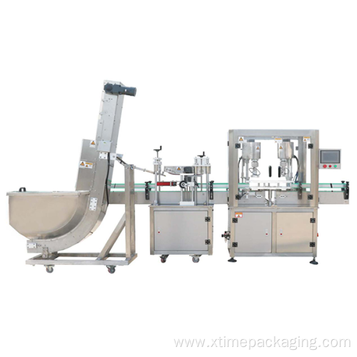 Automatic Filling Capping And Labelling Closing Machine